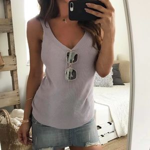 Lilac Knit Tank